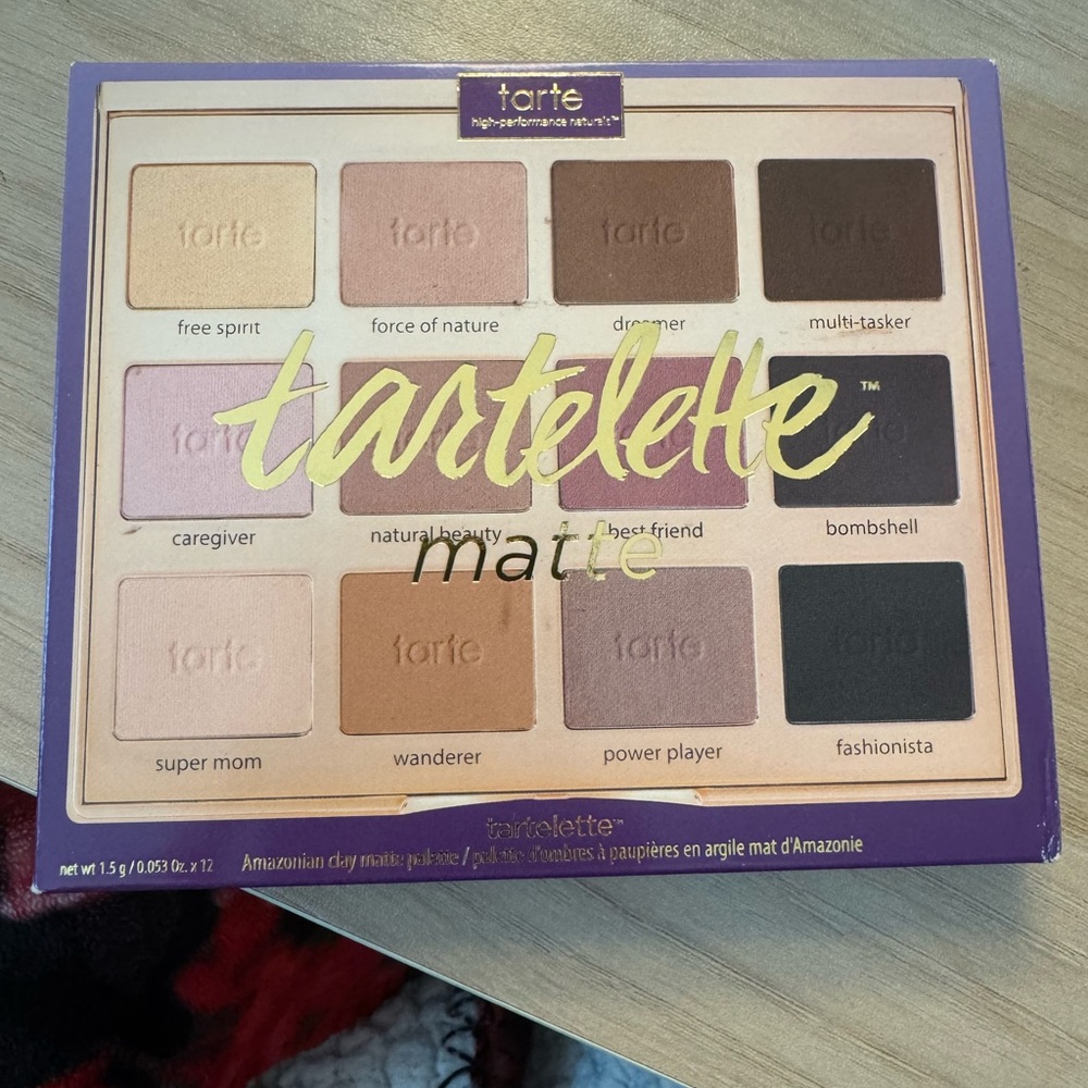NWT tarte tartelette matte palette
